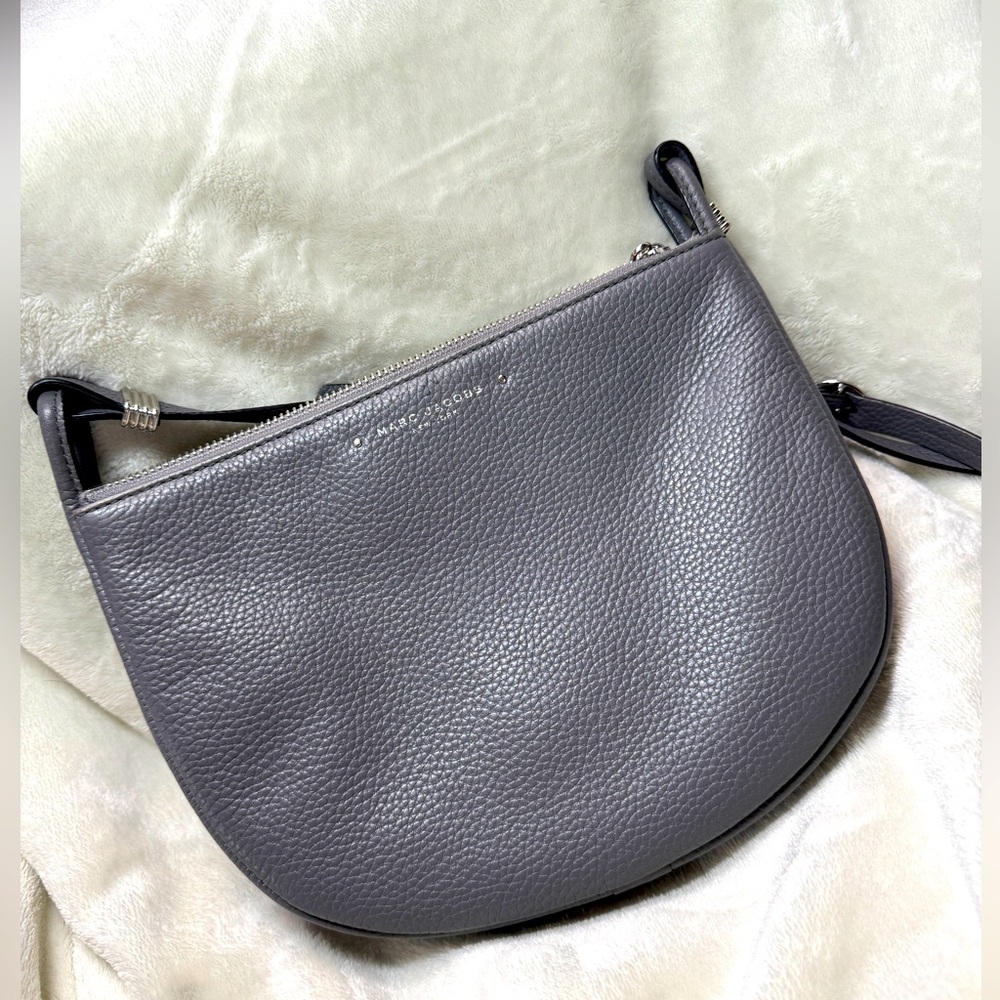 Marc Jacobs Gray Crescent Crossbody Bag